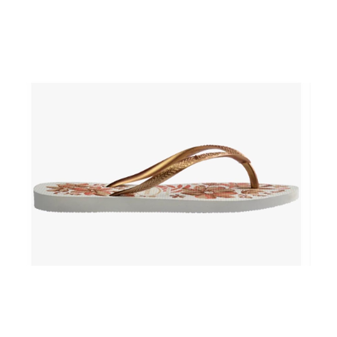 Chinelo Havaianas Feminino De Dedo Organic Branco