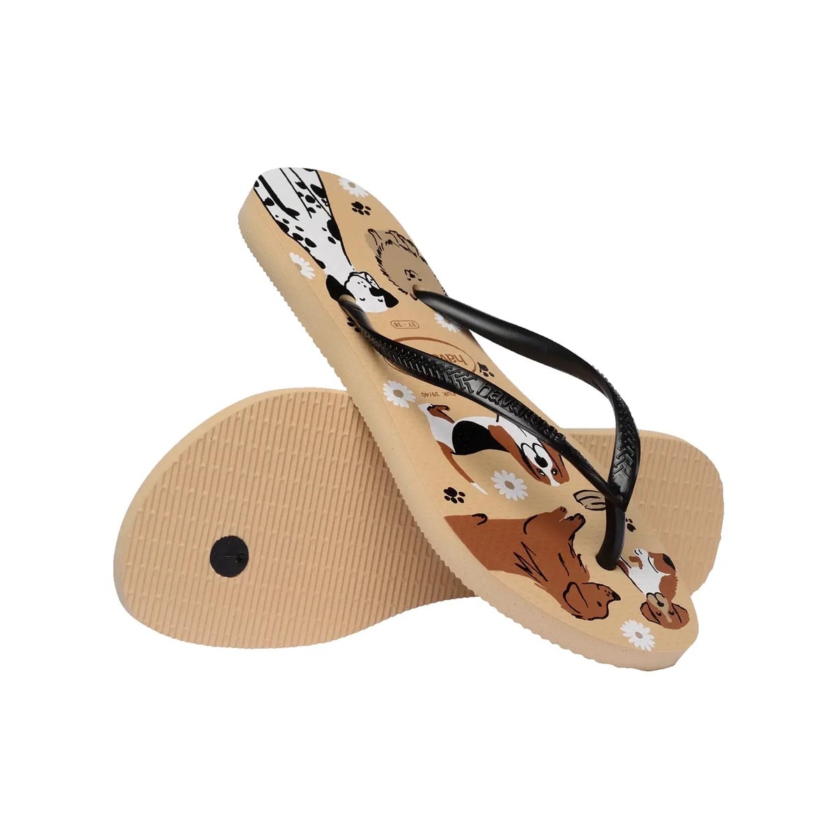 Chinelo Havaianas Feminino De Dedo Slim Pets Dourado Chinelo Havaianas Feminino De Dedo Slim Pets Dourado