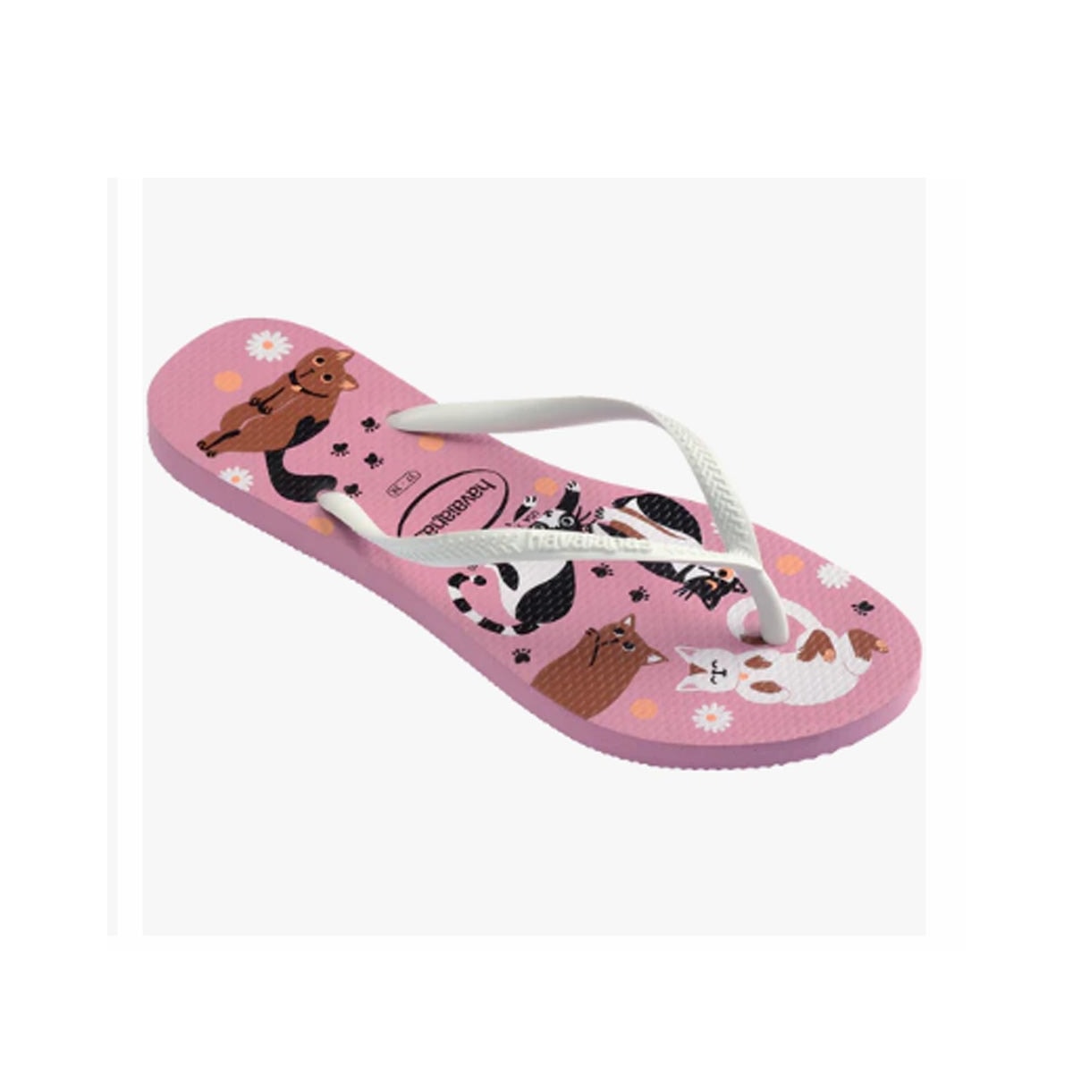 Chinelo Havaianas Feminino De Dedo Slim Pets Rosa Chiffon Chinelo Havaianas Feminino De Dedo Slim Pets Rosa Chiffon