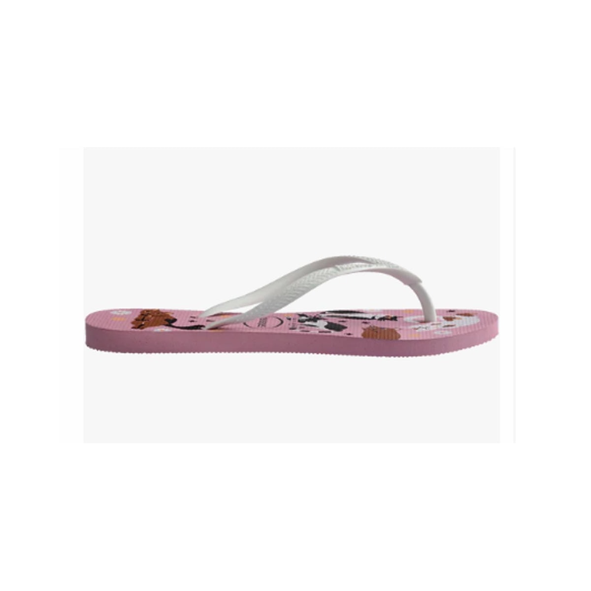 Chinelo Havaianas Feminino De Dedo Slim Pets Rosa Chiffon Chinelo Havaianas Feminino De Dedo Slim Pets Rosa Chiffon