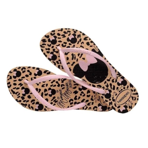 Chinelo Havaianas Feminino Disney Dourado