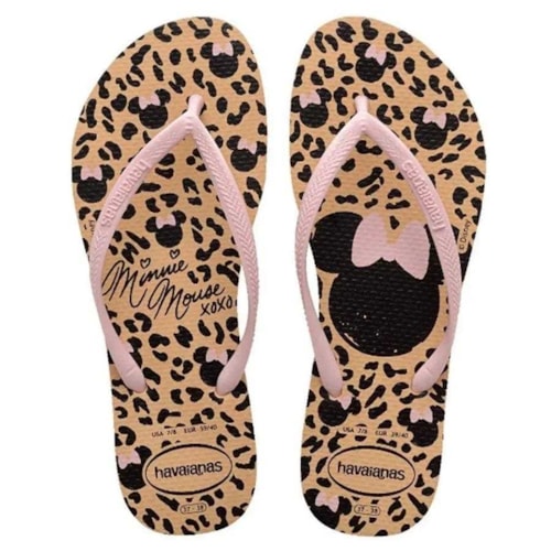 Chinelo Havaianas Feminino Disney Dourado