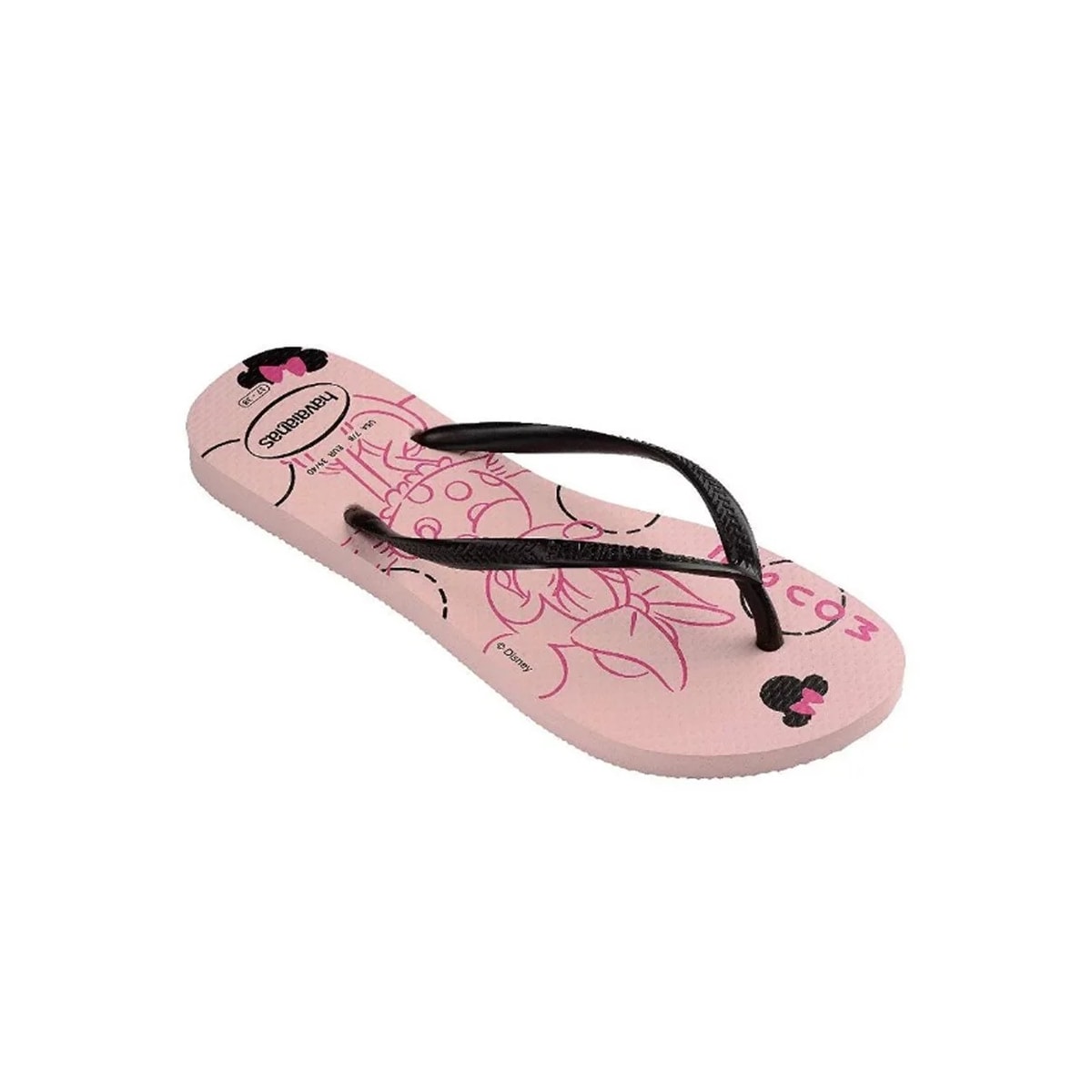 Chinelo Havaianas Feminino Disney Rosa Peonia