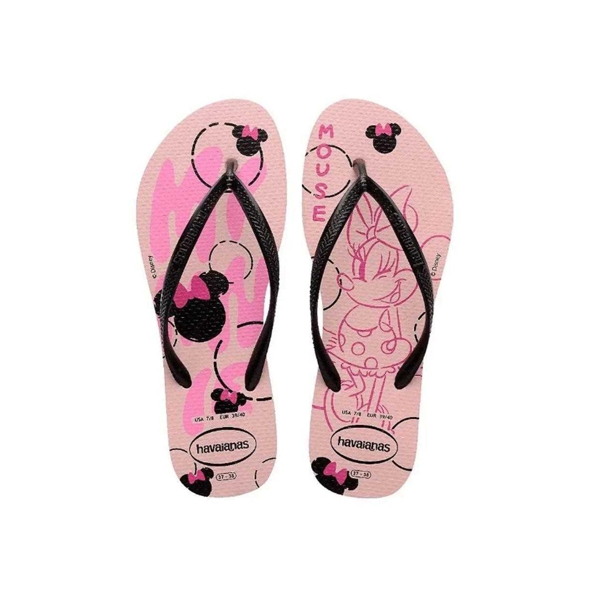 Chinelo Havaianas Feminino Disney Rosa Peonia Chinelo Havaianas Feminino Disney Rosa Peonia