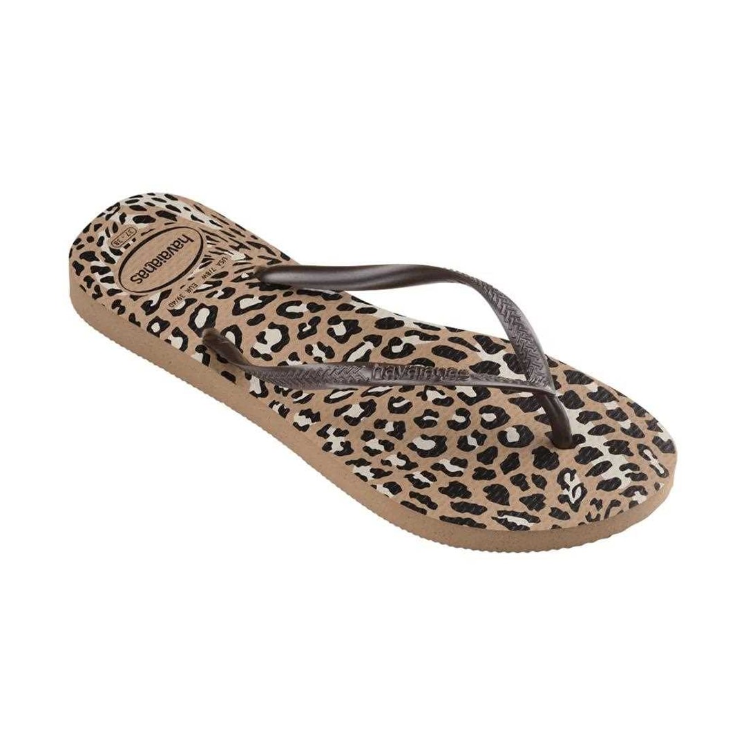 Chinelo Havaianas Feminino Slim Animals Rose Gold/Cafe Chinelo Havaianas Feminino Slim Animals Rose Gold/Cafe