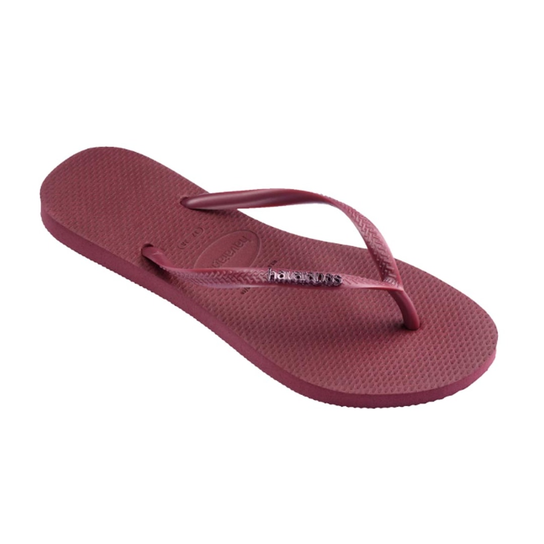 Chinelo Havaianas Feminino Slim Logo Metallic Amaranto Chinelo Havaianas Feminino Slim Logo Metallic Amaranto