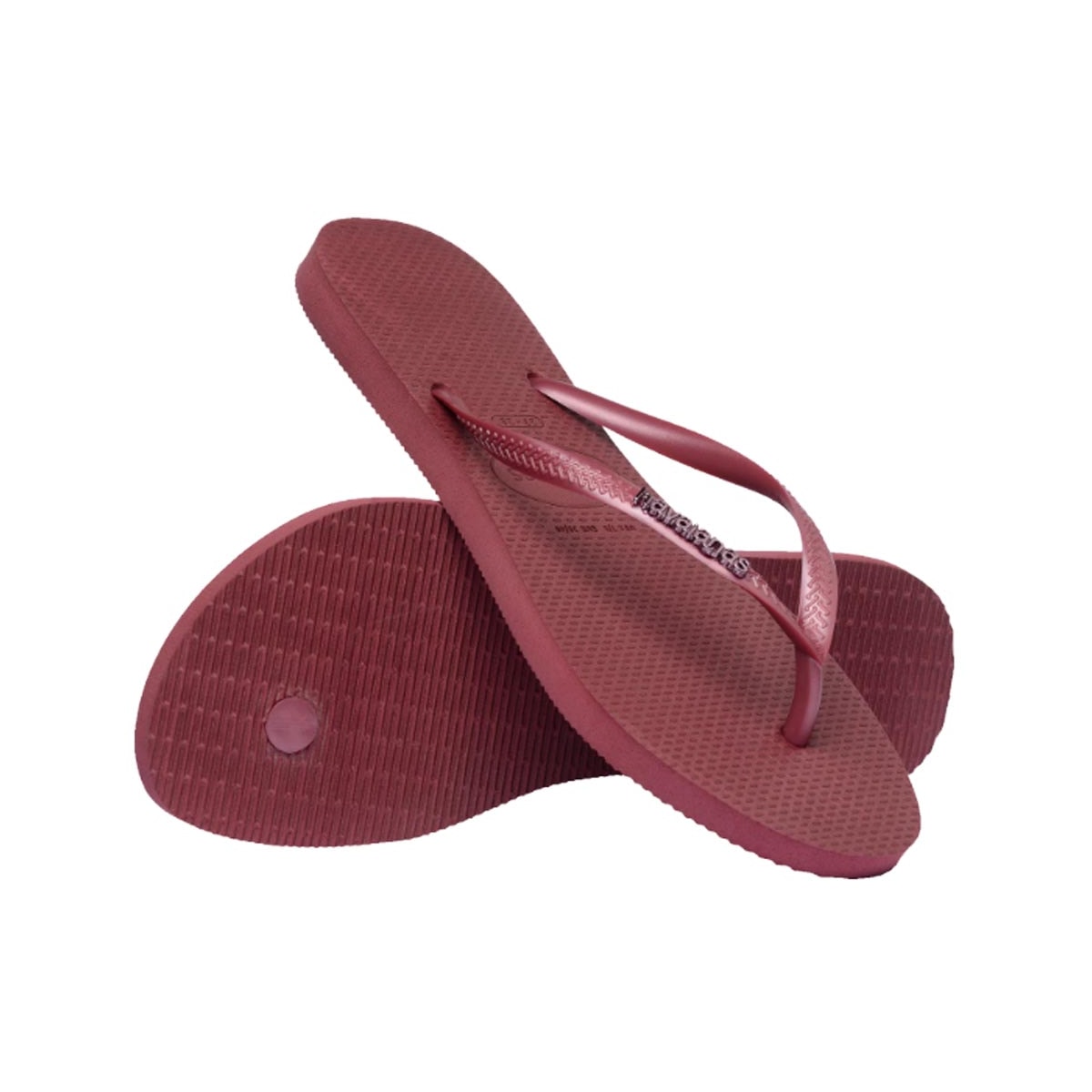 Chinelo Havaianas Feminino Slim Logo Metallic Amaranto Chinelo Havaianas Feminino Slim Logo Metallic Amaranto