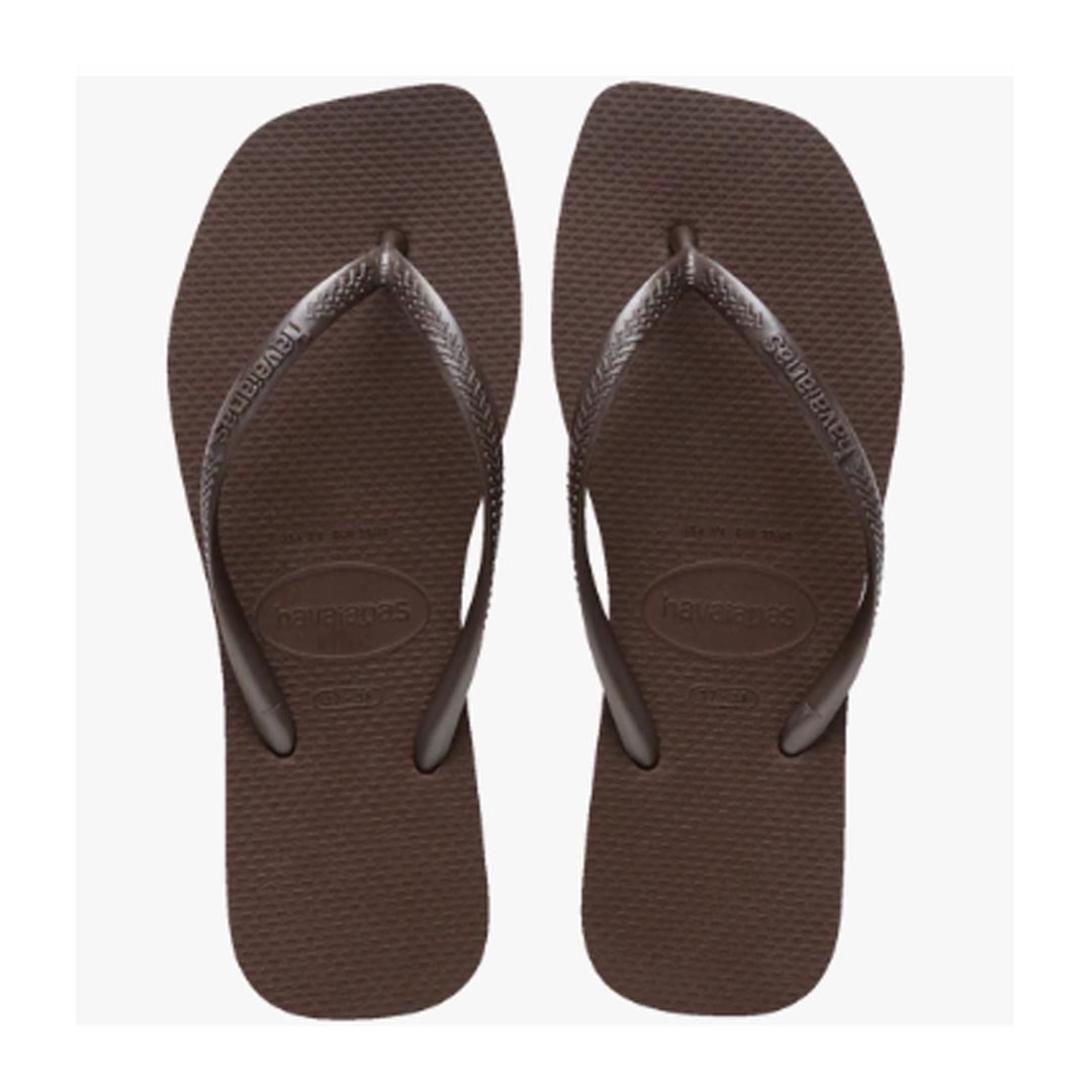 Chinelo Havaianas Feminino Slim Square Cafe Chinelo Havaianas Feminino Slim Square Cafe