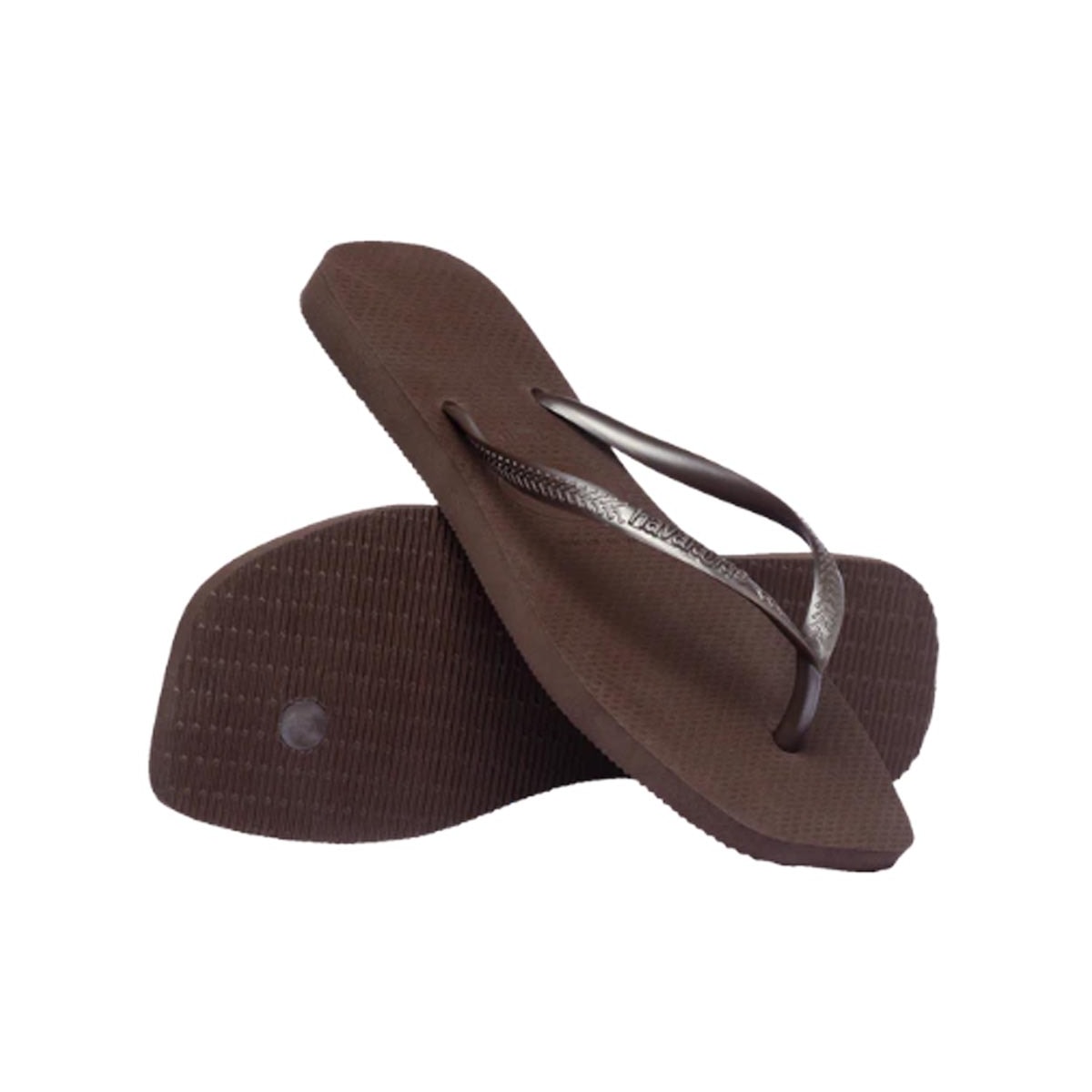 Chinelo Havaianas Feminino Slim Square Cafe