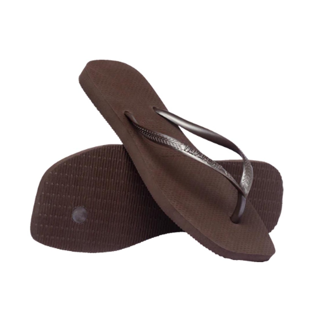 Chinelo Havaianas Feminino Slim Square Cafe Chinelo Havaianas Feminino Slim Square Cafe