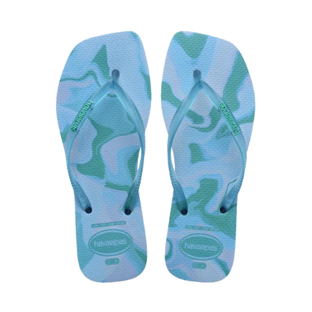Chinelo Havaianas Feminino Slim Square Jelly Azul Lavanda Chinelo Havaianas Feminino Slim Square Jelly Azul Lavanda