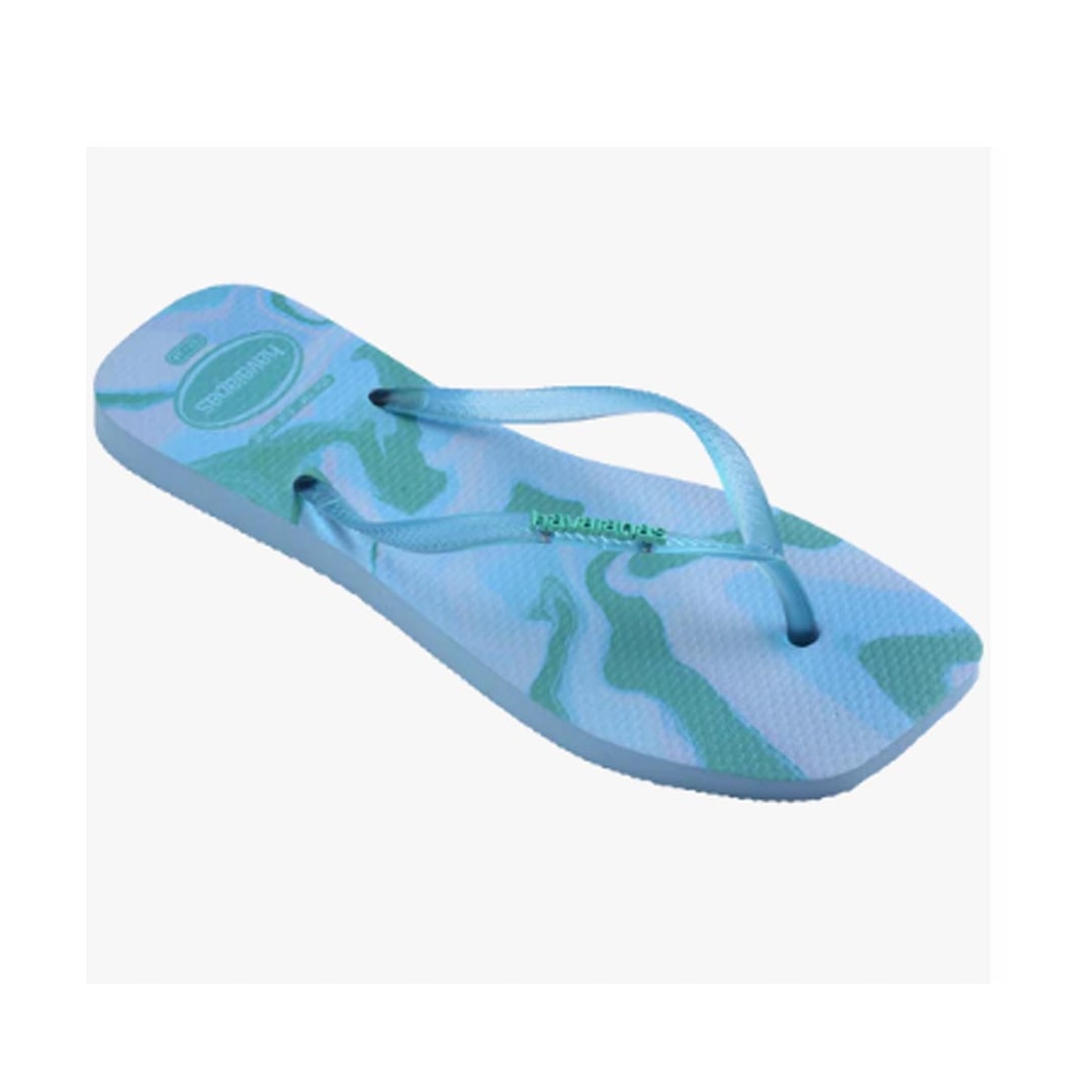 Chinelo Havaianas Feminino Slim Square Jelly Azul Lavanda Chinelo Havaianas Feminino Slim Square Jelly Azul Lavanda