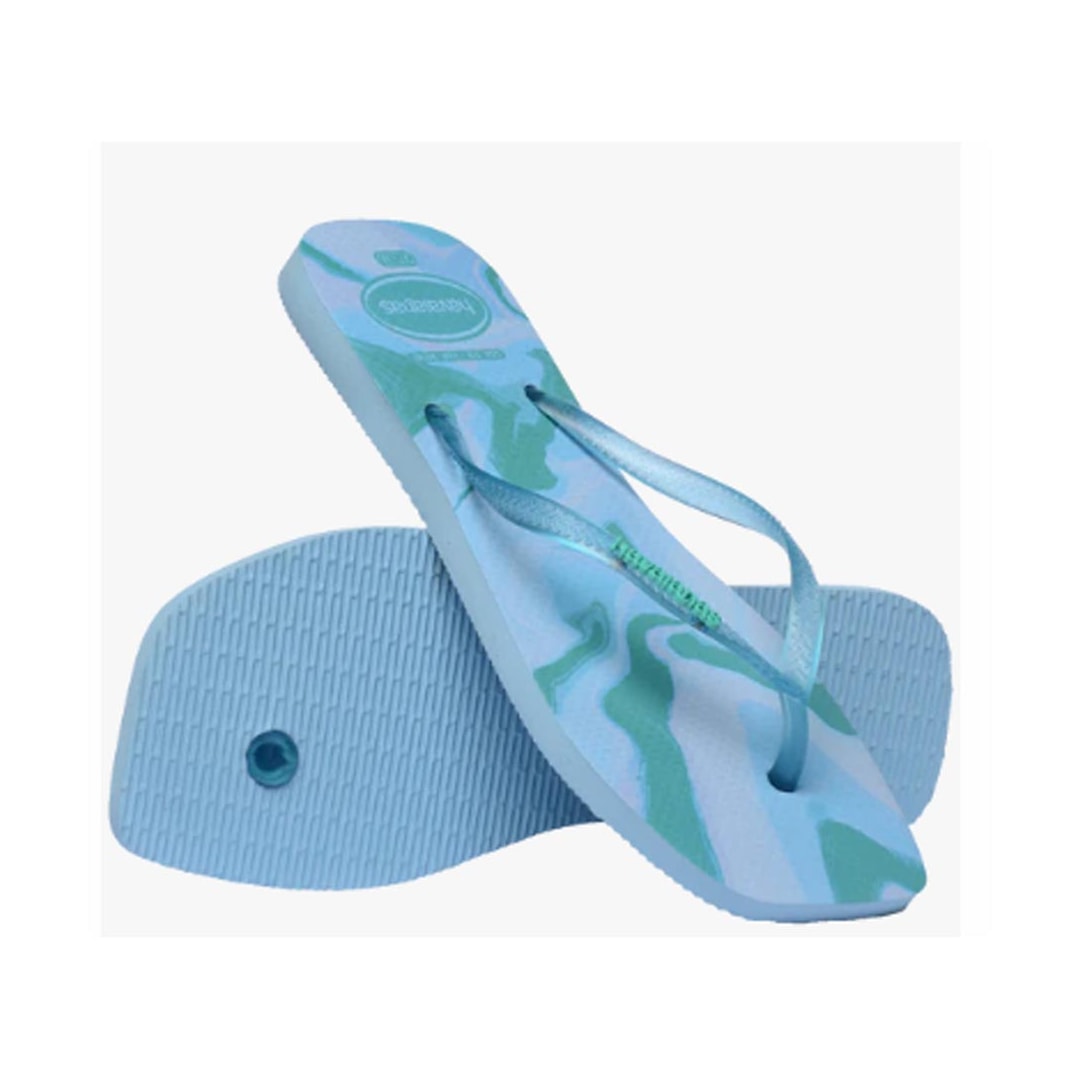 Chinelo Havaianas Feminino Slim Square Jelly Azul Lavanda Chinelo Havaianas Feminino Slim Square Jelly Azul Lavanda