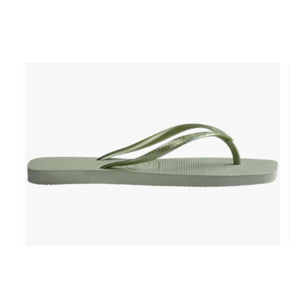 Chinelo Havaianas Feminino Slim Square Smoke Green Chinelo Havaianas Feminino Slim Square Smoke Green