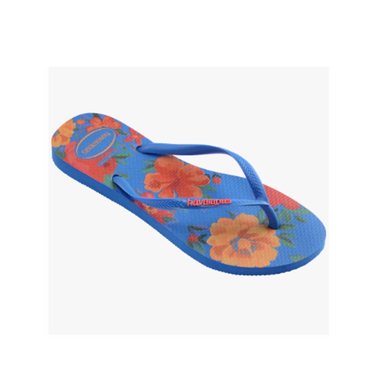 Chinelo Havaianas Feminino Slim Summer Bliss Azul Brilhante Chinelo Havaianas Feminino Slim Summer Bliss Azul Brilhante