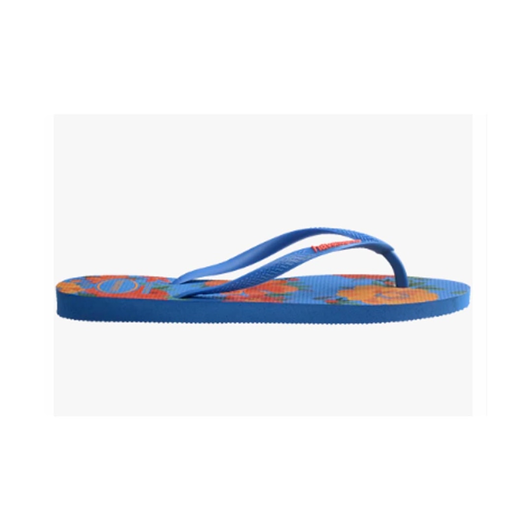 Chinelo Havaianas Feminino Slim Summer Bliss Azul Brilhante