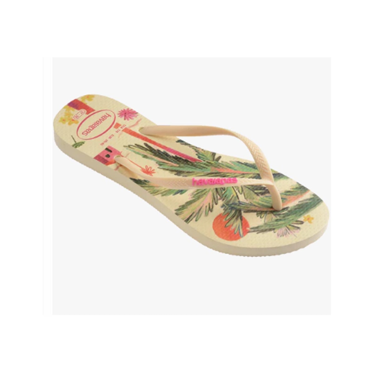 Chinelo Havaianas Feminino Slim Summer Bliss Buttercream Chinelo Havaianas Feminino Slim Summer Bliss Buttercream
