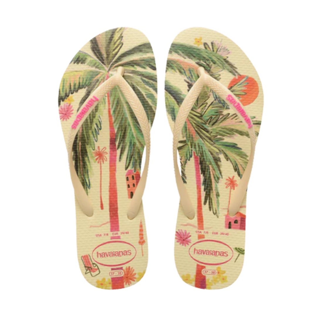 Chinelo Havaianas Feminino Slim Summer Bliss Buttercream Chinelo Havaianas Feminino Slim Summer Bliss Buttercream