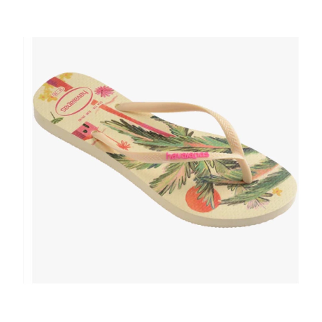 Chinelo Havaianas Feminino Slim Summer Bliss Buttercream Chinelo Havaianas Feminino Slim Summer Bliss Buttercream