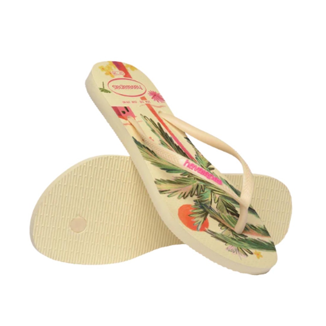 Chinelo Havaianas Feminino Slim Summer Bliss Buttercream