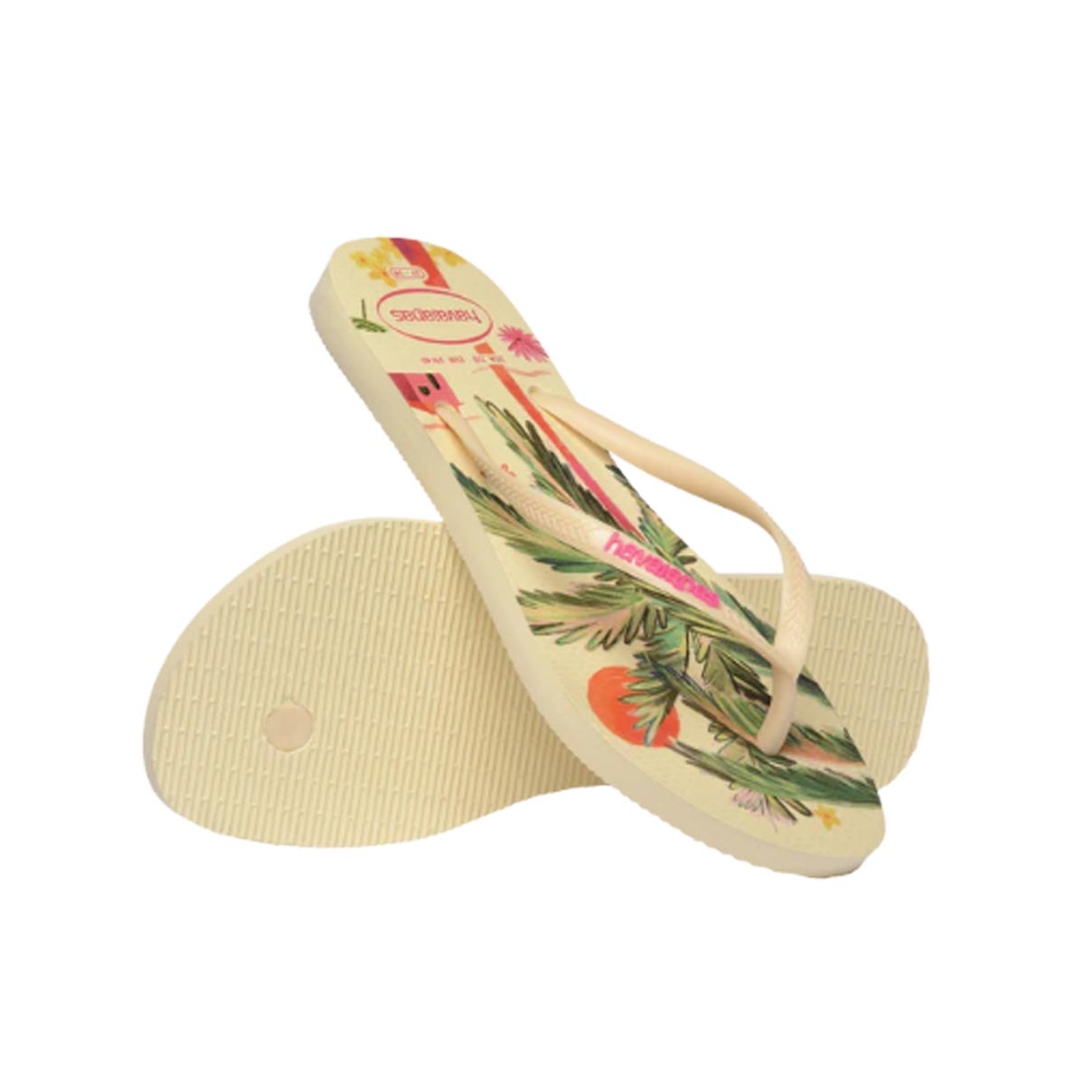 Chinelo Havaianas Feminino Slim Summer Bliss Buttercream