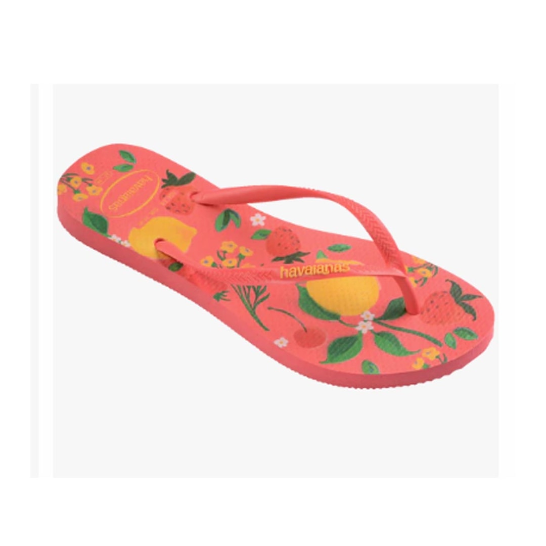 Chinelo Havaianas Feminino Slim Summer Bliss Coral Tropical Chinelo Havaianas Feminino Slim Summer Bliss Coral Tropical