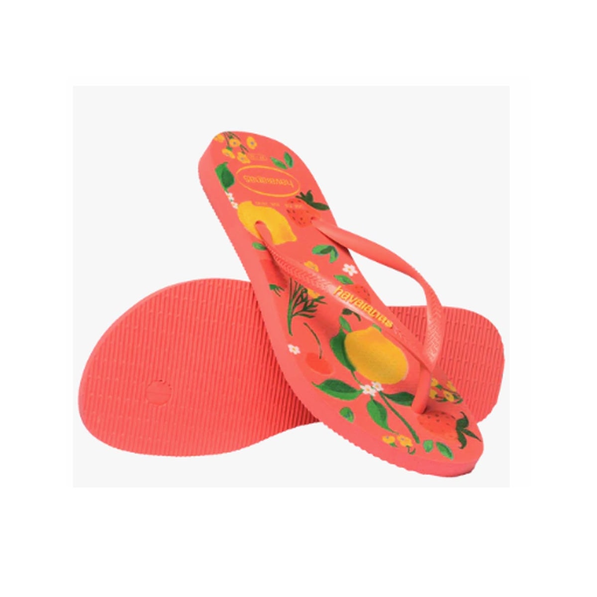 Chinelo Havaianas Feminino Slim Summer Bliss Coral Tropical