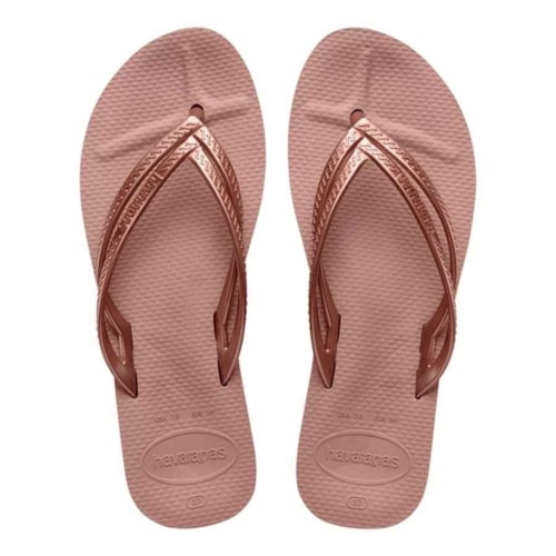 Chinelo Havaianas Feminino Slim Wedges Rosa Crocus