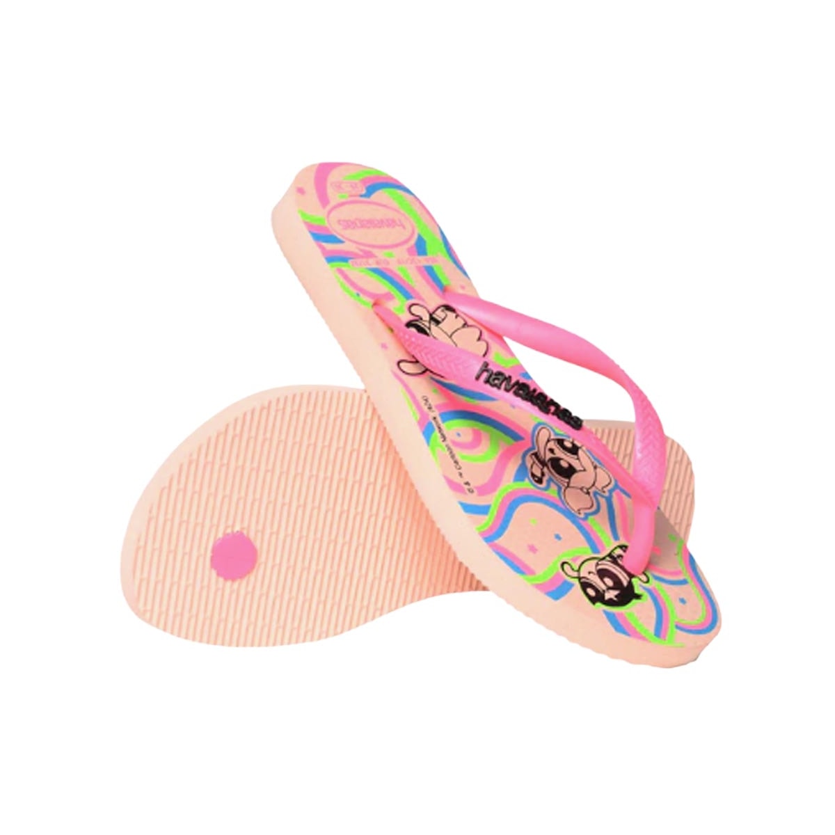 Chinelo Havaianas Infantil As Meninas Super Poderosas Rosa Chinelo Havaianas Infantil As Meninas Super Poderosas Rosa