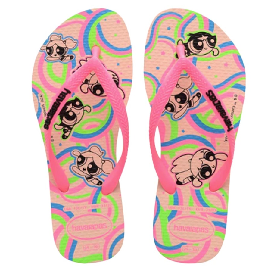 Chinelo Havaianas Infantil As Meninas Super Poderosas Rosa