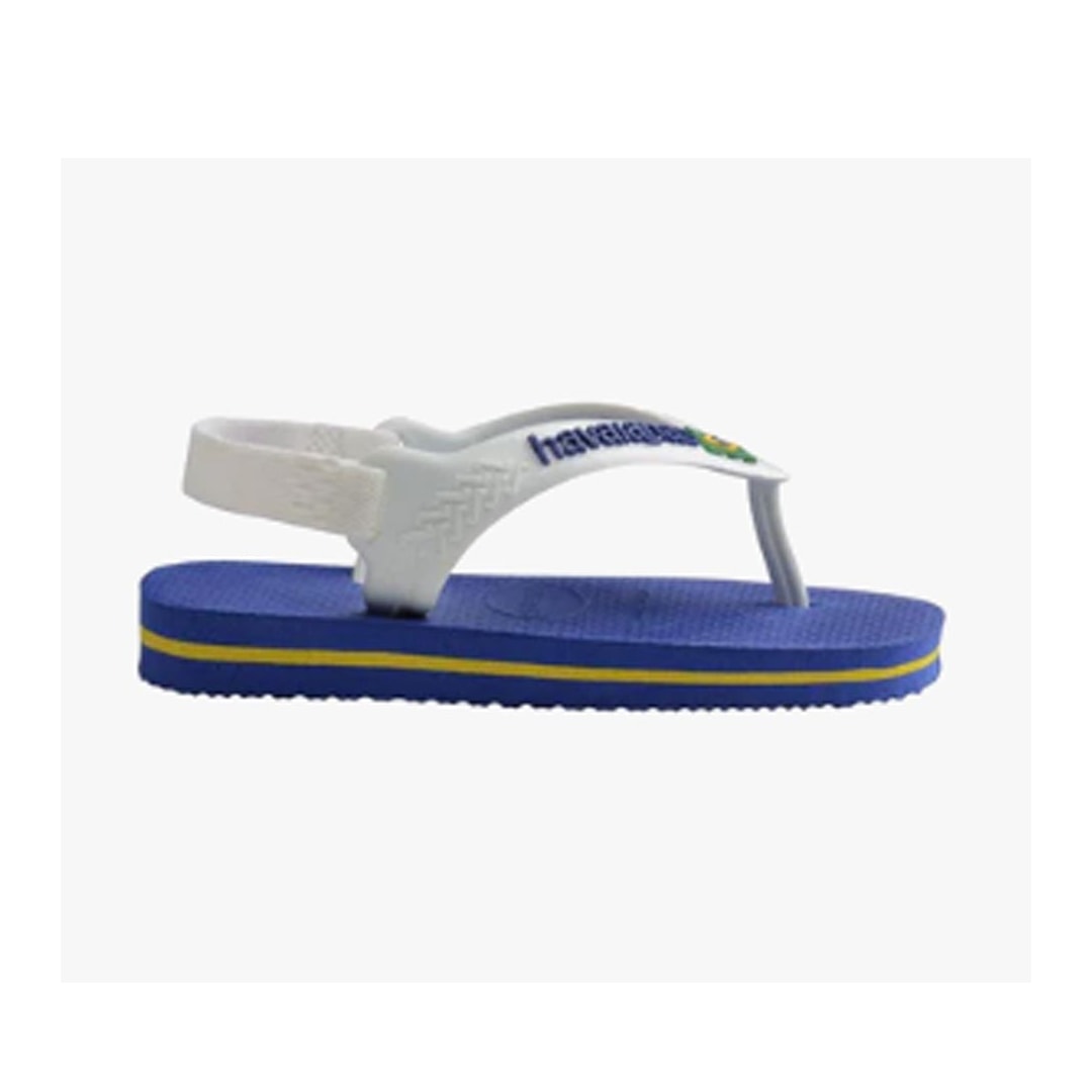 Chinelo Havaianas Infantil De Dedo Brasil Logo Baby Azul Naval
