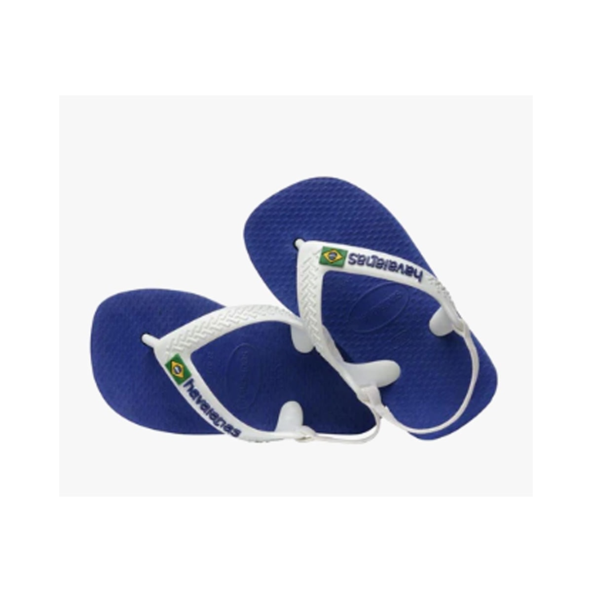 Chinelo Havaianas Infantil De Dedo Brasil Logo Baby Azul Naval