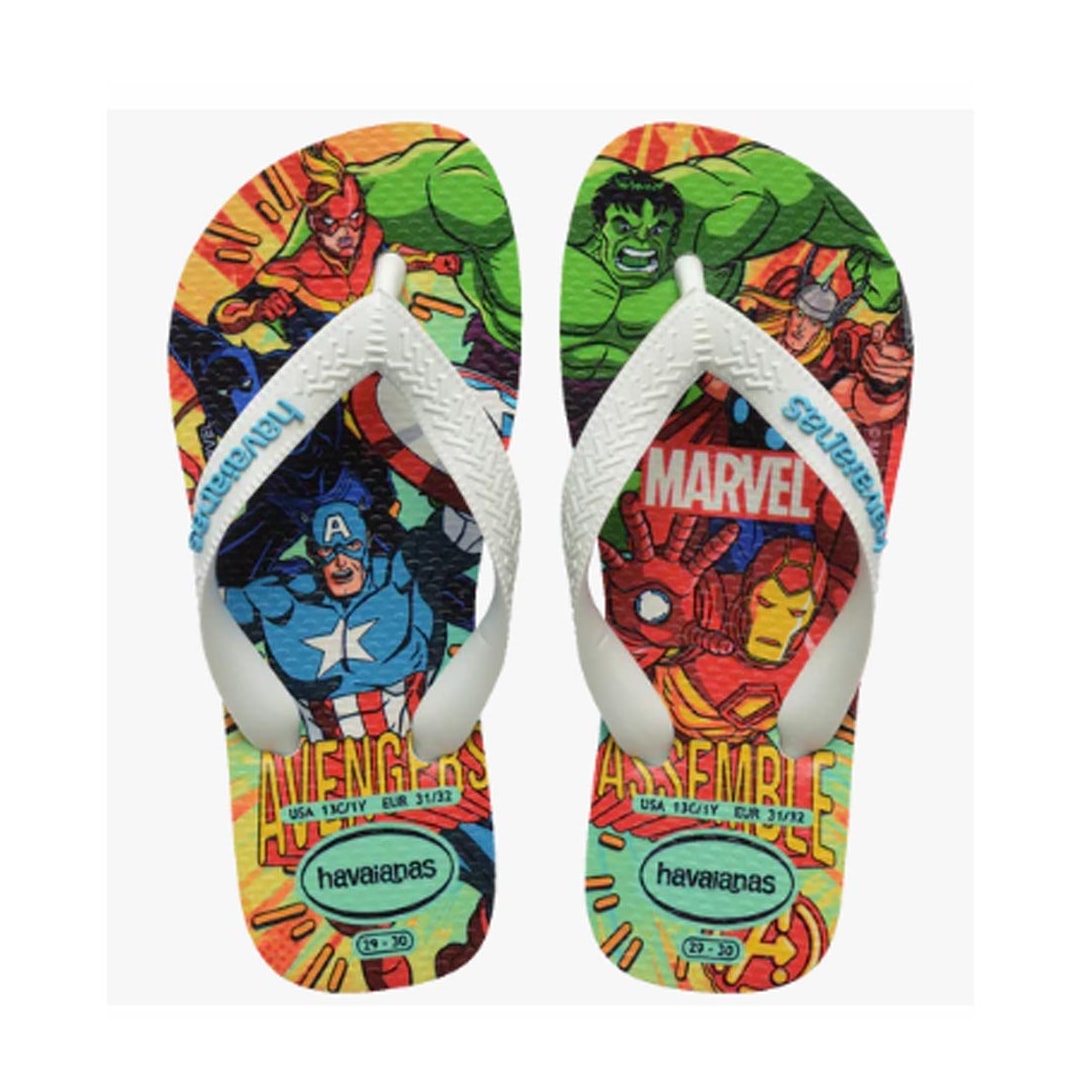 Chinelo Havaianas Kids Dedo Top Marvel Ii Vermelho Rubi