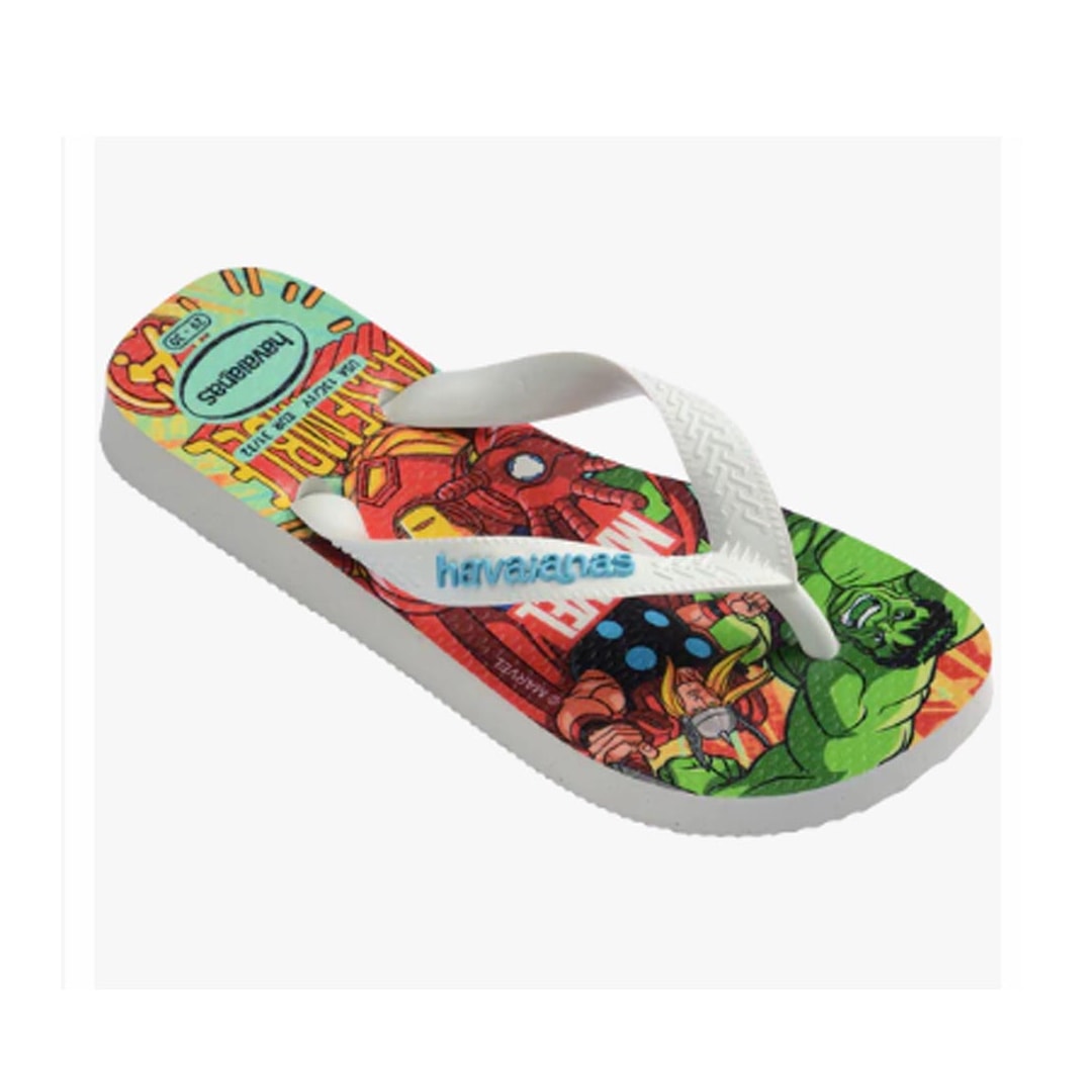Chinelo Havaianas Kids Dedo Top Marvel Ii Vermelho Rubi