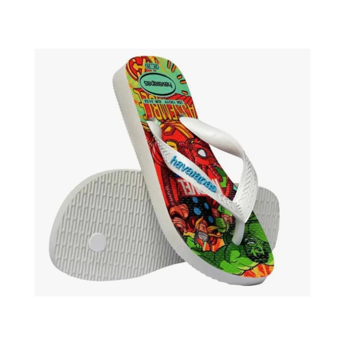 Chinelo Havaianas Kids Dedo Top Marvel Ii Vermelho Rubi