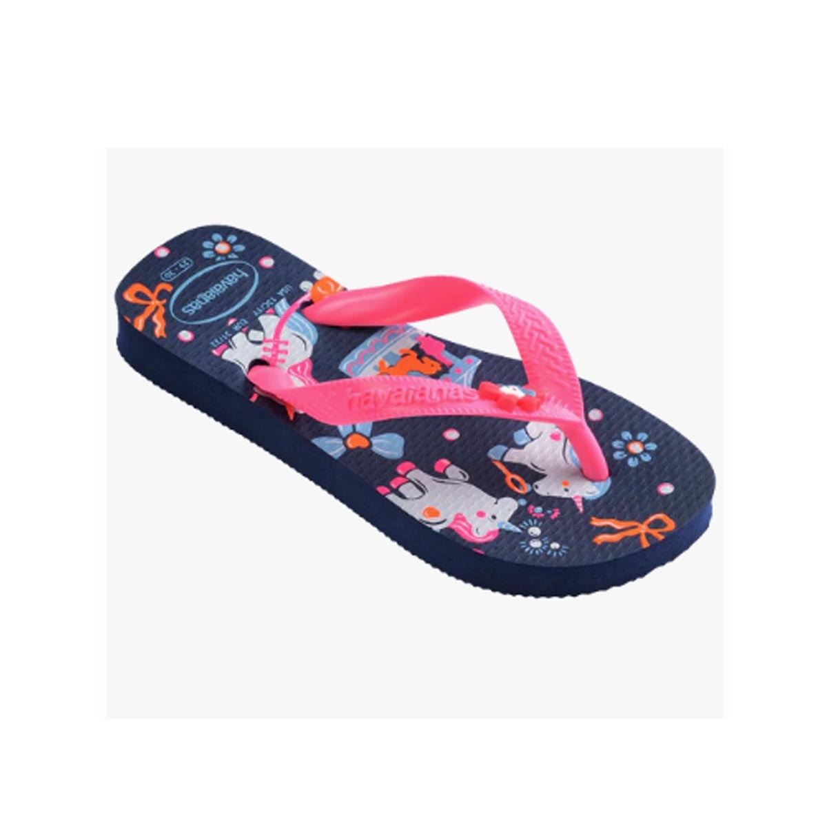 Chinelo Havaianas Kids Fantasy Marinho/Rosa