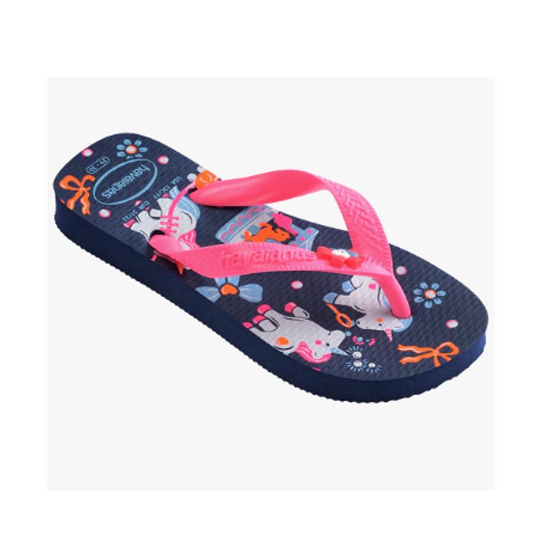 Chinelo Havaianas Kids Fantasy Marinho/Rosa Chinelo Havaianas Kids Fantasy Marinho/Rosa