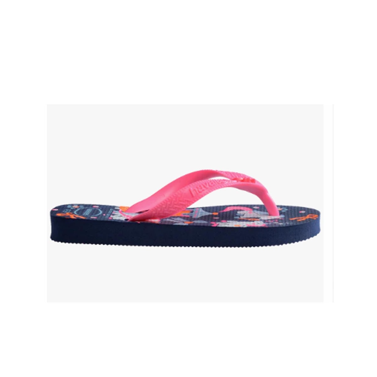 Chinelo Havaianas Kids Fantasy Marinho/Rosa