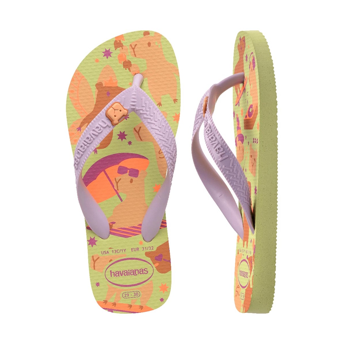 Chinelo Havaianas Kids Fantasy Verde Matcha