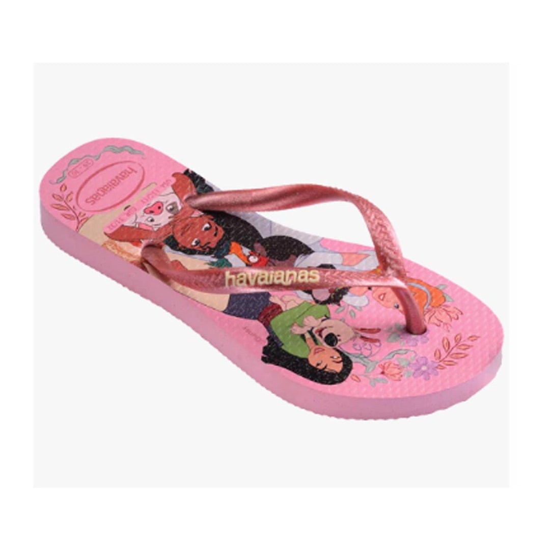 Chinelo Havaianas Kids Slim Princess Rosa Chinelo Havaianas Kids Slim Princess Rosa
