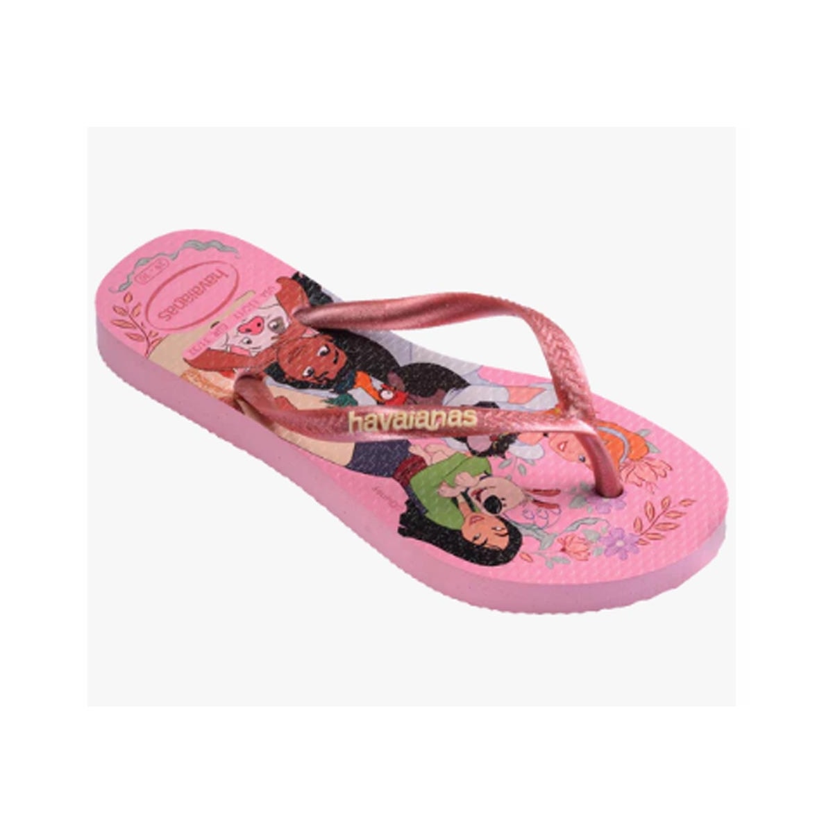Chinelo Havaianas Kids Slim Princess Rosa Chinelo Havaianas Kids Slim Princess Rosa