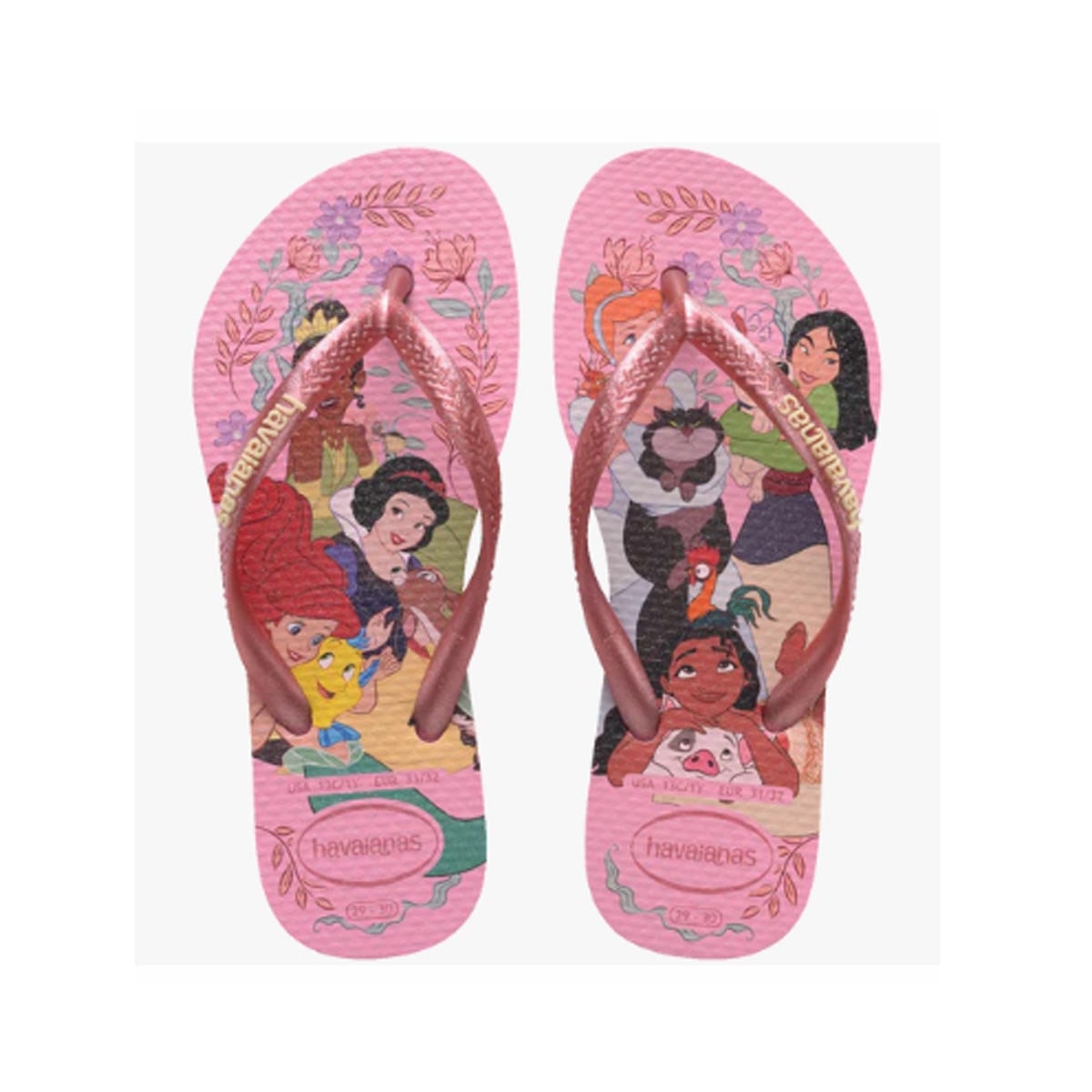 Chinelo Havaianas Kids Slim Princess Rosa Chinelo Havaianas Kids Slim Princess Rosa