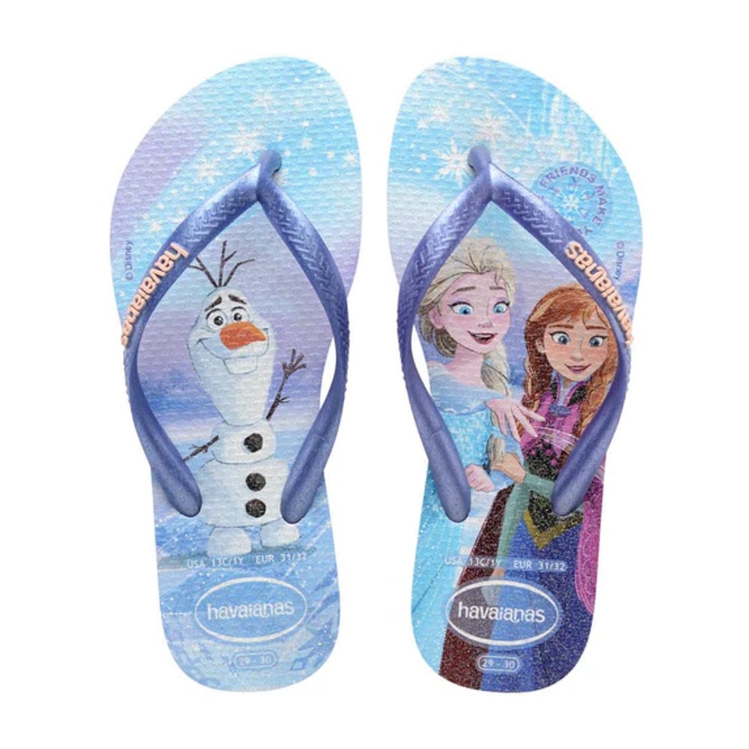 Chinelo Havaianas Kids Slim Princess Roxo Fantasy Chinelo Havaianas Kids Slim Princess Roxo Fantasy