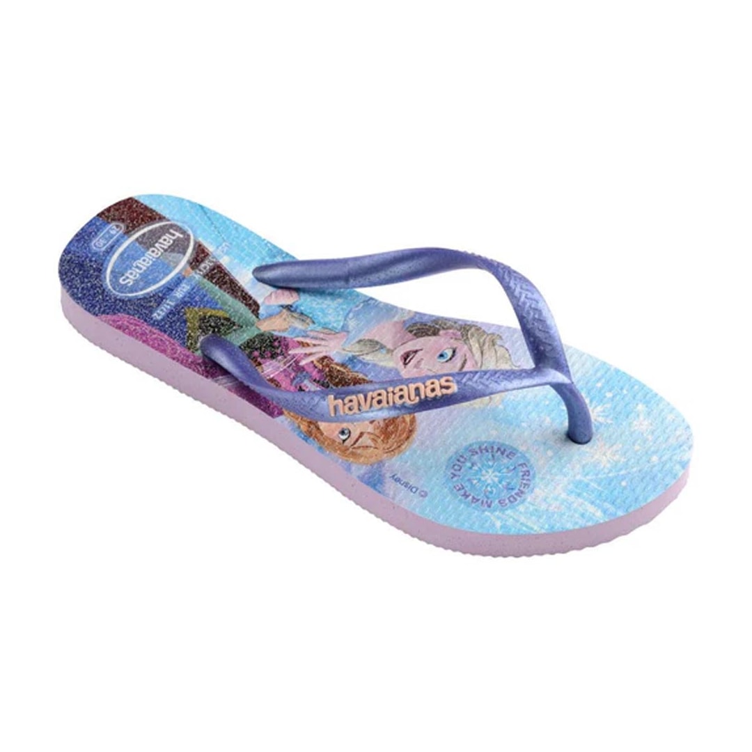 Chinelo Havaianas Kids Slim Princess Roxo Fantasy Chinelo Havaianas Kids Slim Princess Roxo Fantasy