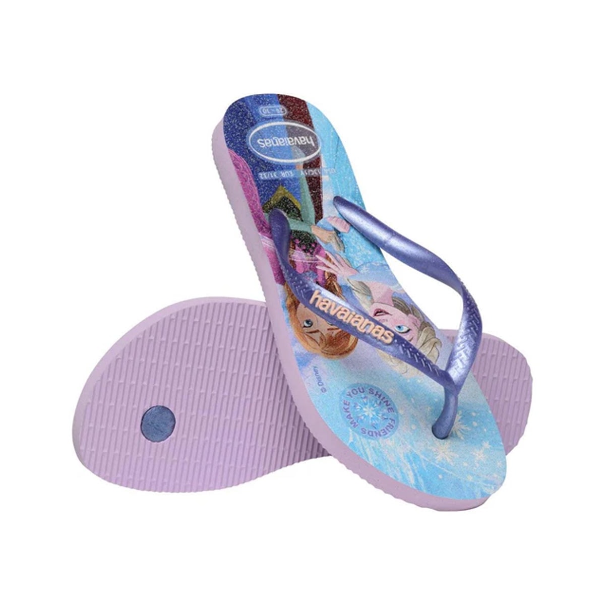 Chinelo Havaianas Kids Slim Princess Roxo Fantasy Chinelo Havaianas Kids Slim Princess Roxo Fantasy