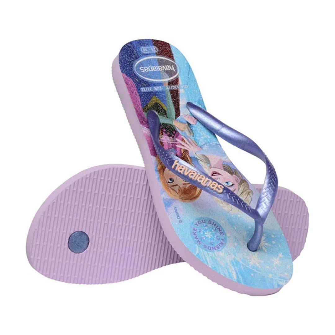 Chinelo Havaianas Kids Slim Princess Roxo Fantasy