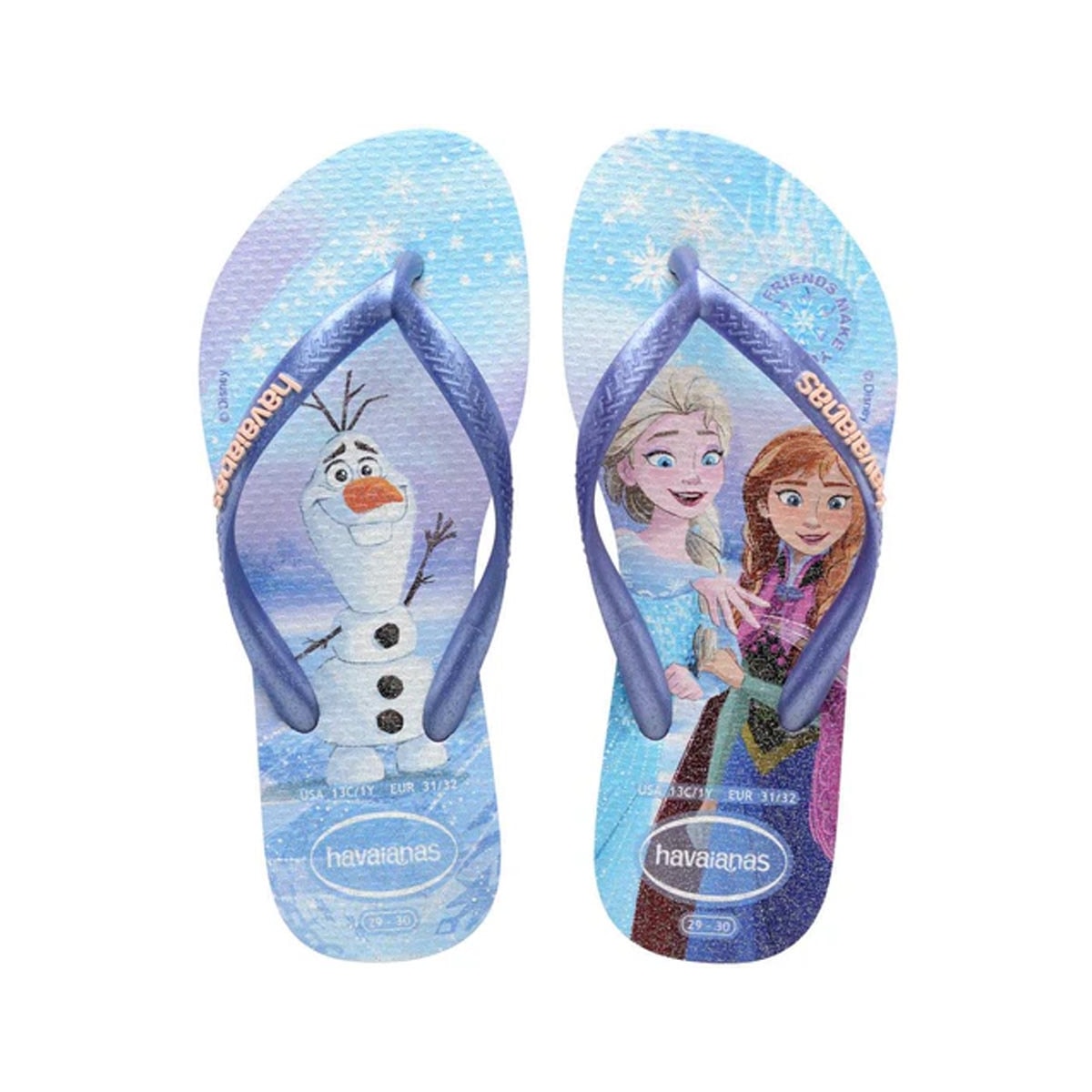 Chinelo Havaianas Kids Slim Princess Roxo Fantasy Chinelo Havaianas Kids Slim Princess Roxo Fantasy