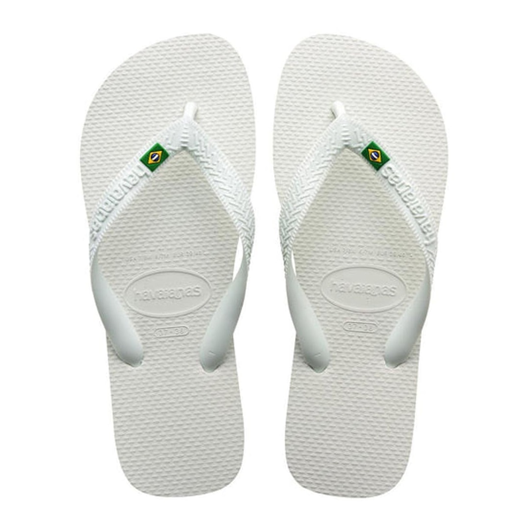 Chinelo Havaianas Masculino Brasil Branco Chinelo Havaianas Masculino Brasil Branco