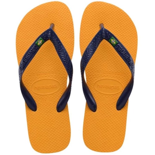 Chinelo Havaianas Masculino Brasil Laranja Citrus