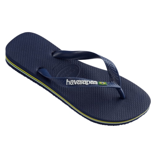 Detalhe - Chinelo Havaianas Masculino Brasil Marinho